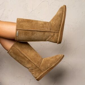 Bearpaw Women's Eva Tall Hickory Sheepskin Boots - Discontinued